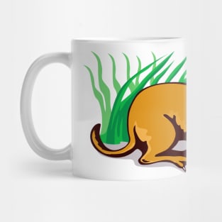 Bandicoot Side View Retro Mug